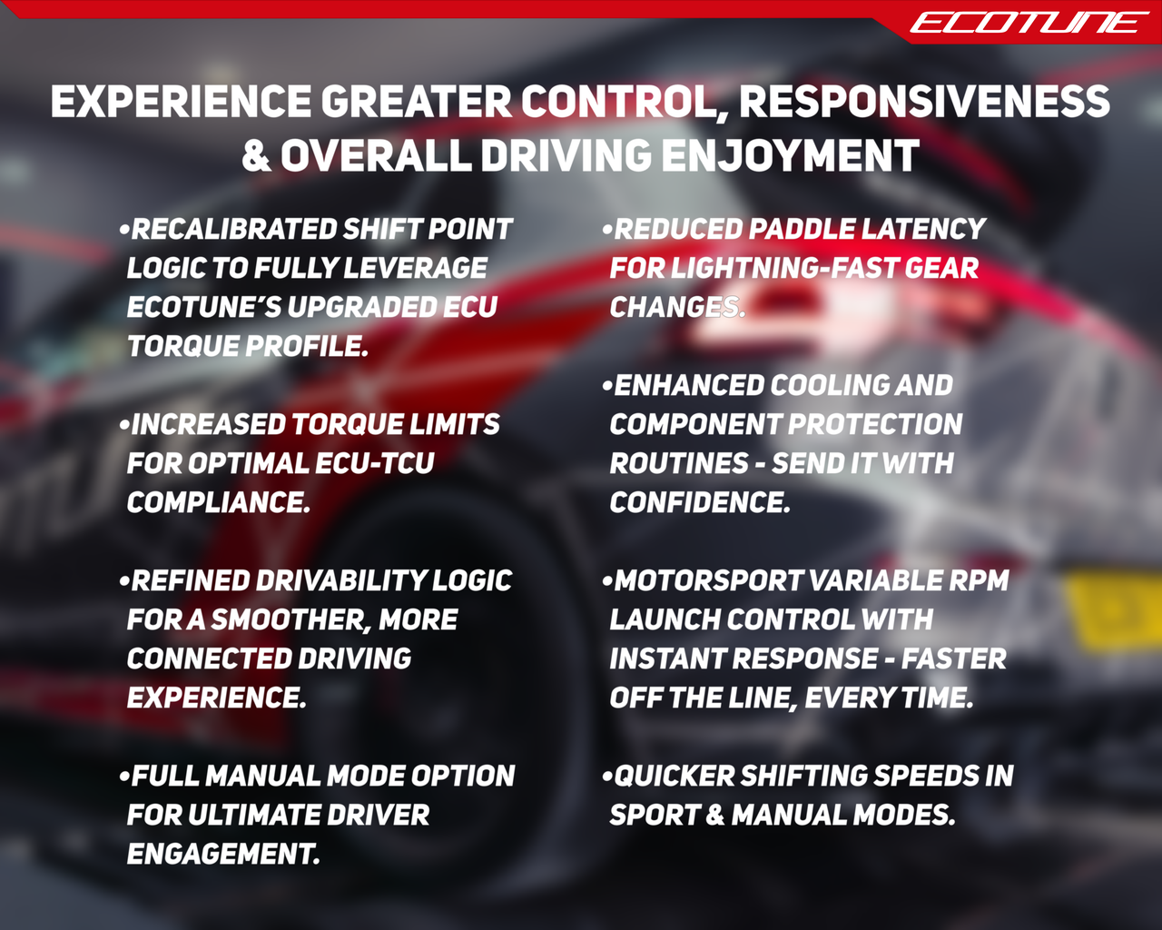 Ecotune Transmission Control Unit Upgrade for 2022+ DQ381 Gearboxes (EA888 GEN 4)